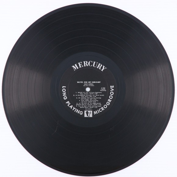 David Carroll Orchestra Waltzes, Wine & Candlelight 1955 Jazz LP Record MG 20086 - Picture 9 of 16